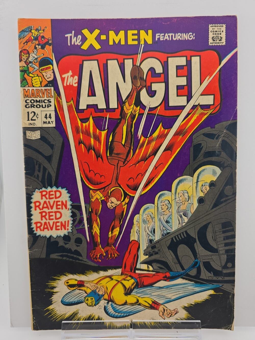 X-Men # 44 Marvel Comics Silver Age 1968 Featuring The Angel Red Raven Red Raven